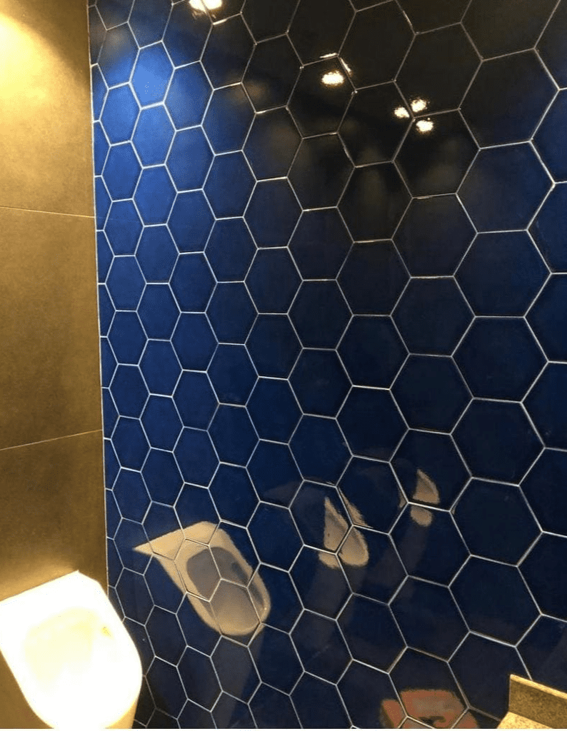 Banyo Seramik Modelleri-101- 15x17 Altıgen Lacivert Seramik, Hexagon Seramik, Banyo Altıgen Seramik, Altıgen Çini Karo, Altıgen Porselen, 6gen Seramik, Altıgen Fayans,