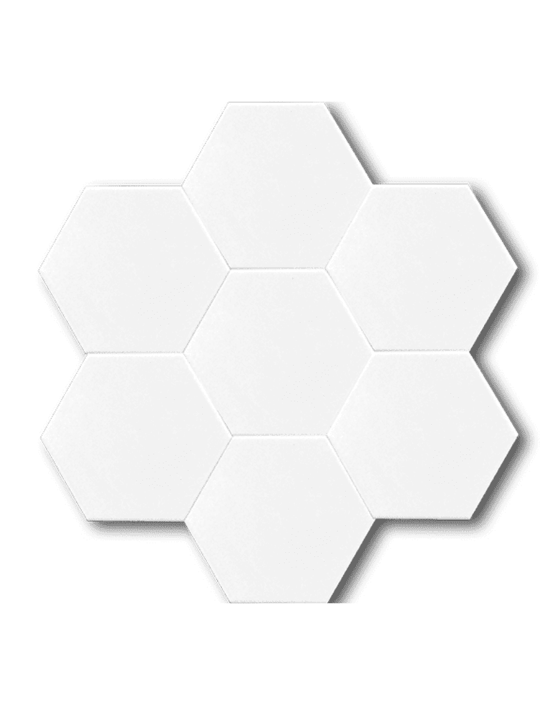 Banyo Seramik Modelleri-53- 15x17  Düz Beyaz Altıgen Banyo Hamam Seramiği, Hexagon Seramik, Seramik Karo Çini, 