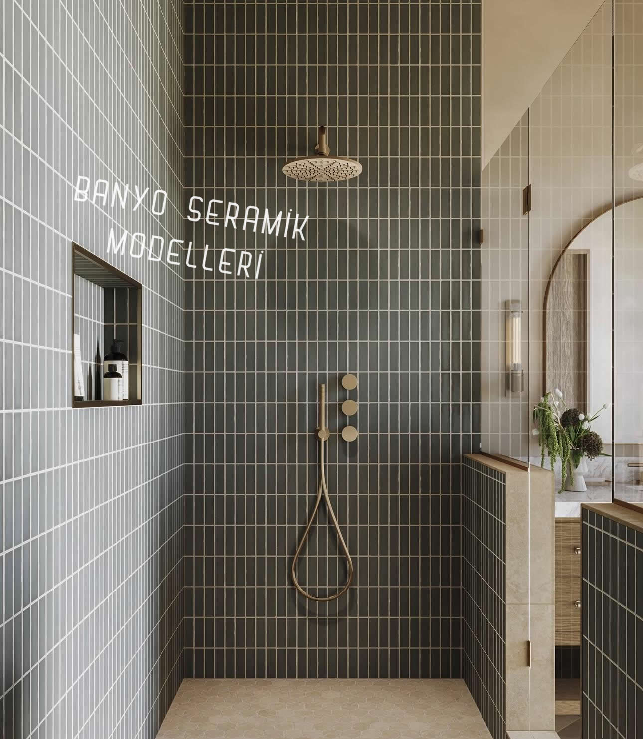 Banyo Seramik Modelleri-BSM-026, Banyo Dekor Karoları 5x25 Görselleri